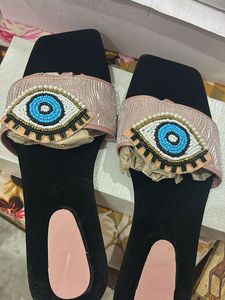 Evil Eye Beaded Slides