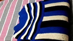Striped blue Knit Dress 💙