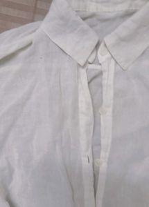 white linen shirt