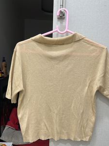 Korean Yellow Branded Top Medium Size