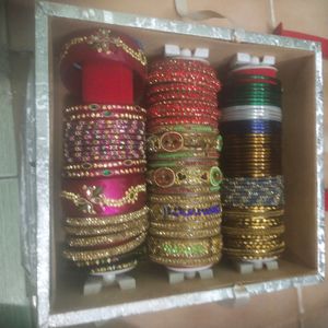 Used Bangles Box With Free Make Up Kit