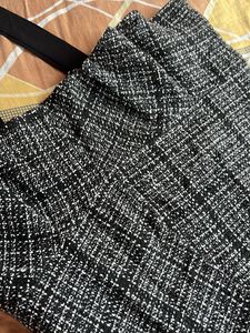 Tweed Ruffle Mini Skirt