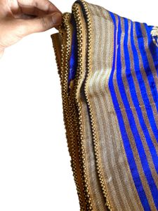 Blue Peacock Saree