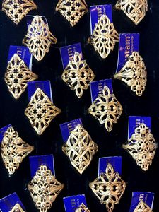 Vintage Gold Plated Filigree Rings