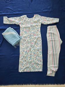 Floral Cotton Kurta Set