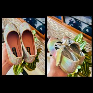 Girl's Miss Liya And Eten  Iridescent Ballet Flats