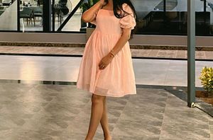 Pink Fit &amp; Flare Dress