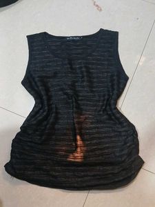 Sleek Black Sleeveless Top