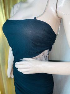 only one pcs Chic Black Bodycon Mini Dress