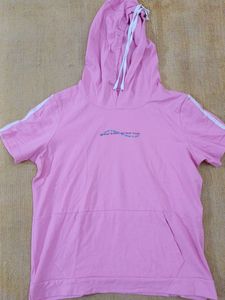 cropped hoodie t-shirt