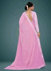 Elegant Pink Saree