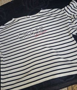 Striped &#34;Chase the Dream&#34; Tee