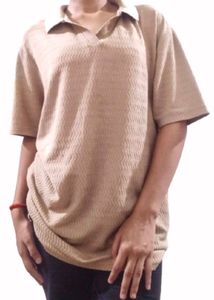 Casual Brown Polo T-Shirt
