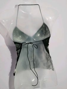 Y2K BEAUTIFUL HELTER NECK TOP