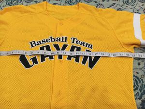 Baseball Jersey - Full Button - Yellow-