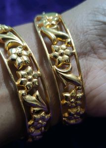 Gold Plated Bangle Jodi (Size 2.2)