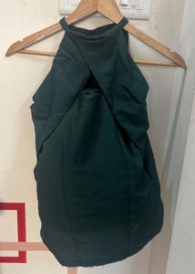 Forest Green Halter Neck Top