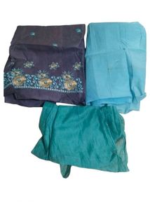 Blue &amp; Pink Dress Material