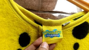 Spongebob Onesie soft woolen jumpsuit