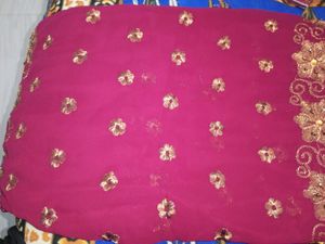 Embroidery Work Saree