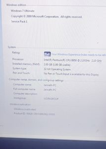 Government Laptop Windows 7 Ultimate
