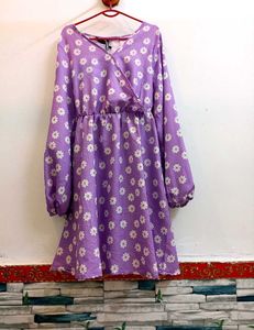Lovely Purple Floral Dress