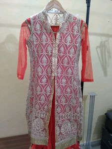 Beautiful Orange Anarkali Suit