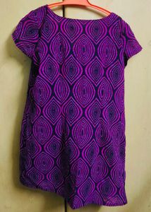 Purple Patterned Dress