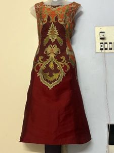 Korean Pinterest Women Maroon Self-designed