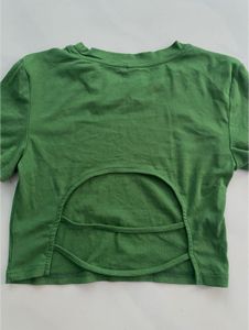 Green Cropped T-Shirt