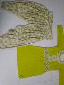 Green & White Salwar Kameez Jeans For Men Women