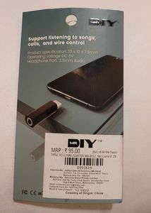 Type C to 3.5mm Adapter
