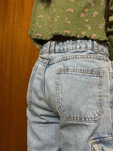 Wide Leg Cargo Jeans