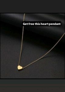 Gold Clover Bracelet With Free Heart Pendant