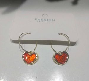 Heart Hoop Earrings