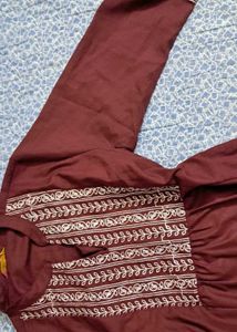 Embroidered A-line Kurti