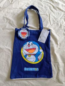 Doraemon Navy Blue Tote Bag