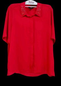 Beautiful red shirt with great design!Zink London