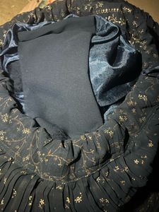 navy blue elegant lehenga