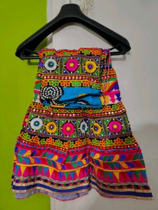 Colorful Embroidered Rajasthani Ghagra