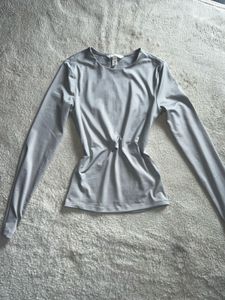 Grey Fitted Top