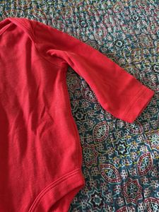 Mothercare Red Baby Bodysuit