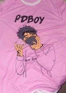 Trendy Pink Graphic T-shirt