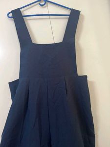 Navy Blue Overalls Jumpsuit