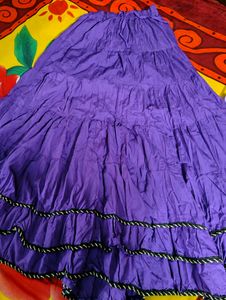 Purple Daily Wear Skirt