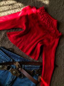 Red Knit Sweater