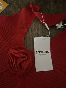 Rose Knit Top❤️🍓🐙🍉🧣👠🥤