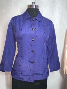 Purple Embellished Jacket