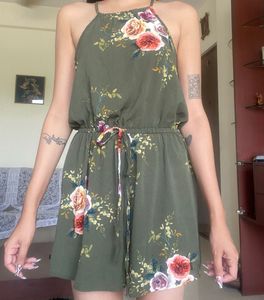 Beachy floral playsuit