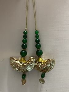 Latkan (Dark Green and Golden colour)